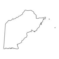 Toledo distrito mapa, administrativo división de belice vector