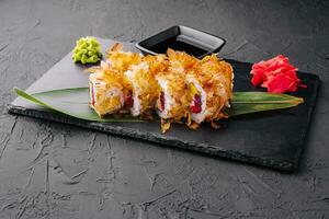 Bonito Maki Sushi - Rolls with Fresh Tuna and Cream Cheese inside photo