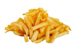 French fries isolated on a white background photo