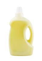 detergent bottle isolated on white background photo