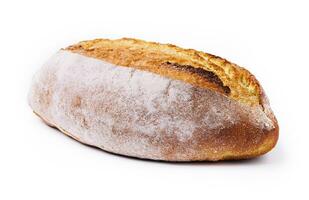 loaf bread isolated on white background photo