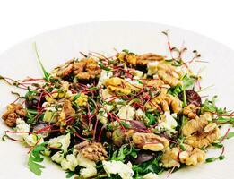 salad of grapes, walnuts and dor blue cheese photo