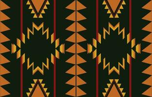 Ethnic abstract ikat art. Aztec ornament print. geometric ethnic pattern seamless  color oriental.  Design for background ,curtain, carpet, wallpaper, clothing, wrapping, Batik, vector illustration.