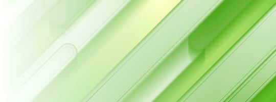 Bright green smooth stripes geometric abstract background vector