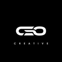 CSO Letter Initial Logo Design Template Vector Illustration