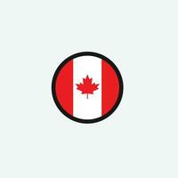 icono de la bandera de canadá vector