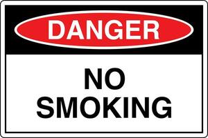 OSHA standards symbols registered workplace safety sign danger caution warning NO SMOKING vector