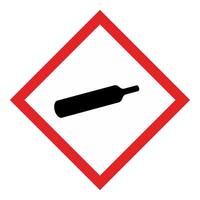 GHS chemicals label pictograms symbol and hazard classes Gases under pressure vector