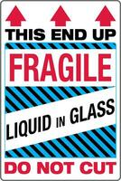 International Shipping Pictorial Labels Fragile Liquid in Glass This End Up Do Not Cut vector