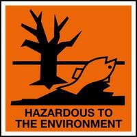 Hazardous Substances Identification Storage Area Marking Label Warning Symbol Hazardous to Environment vector