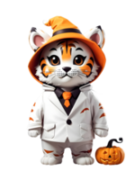 animale costume, Halloween animali, animale Halloween maschera ai generativo png