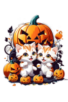 Halloween cute  animal character ai generative png