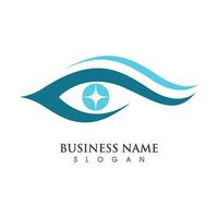 Eye Care vector logo design