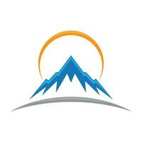 logotipo de icono de montaña vector