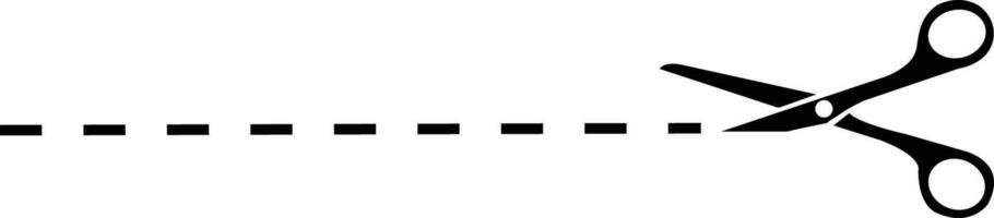 cortar con tijeras con cortar o punteado línea. plano icono estilo. tijeras negro en transparente antecedentes. - valores vector