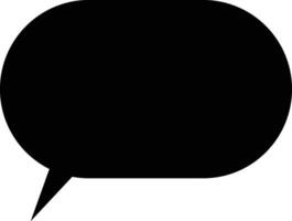 Flat Speech Bubble. Talk bubble. Speak bubble text, chatting box, Empty message box silhouette cartoon vector