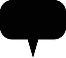 Flat Speech Bubble. Talk bubble. Speak bubble text, chatting box, Empty message box silhouette cartoon vector