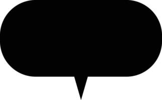 Flat Speech Bubble. Talk bubble. Speak bubble text, chatting box, Empty message box silhouette cartoon vector
