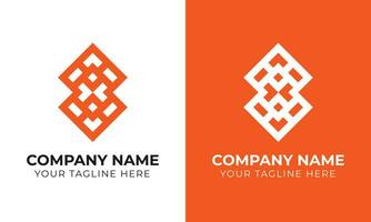 Creative modern minimal monogram abstract business logo design template Free Template vector