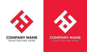 Creative modern minimal monogram abstract business logo design template Free Template vector