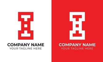 Modern minimal monogram abstract business logo design template Free Template vector