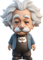 Albert einstein personagem ai generativo png