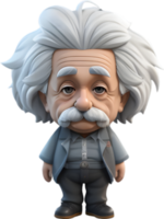 Albert Einstein personaje ai generativo png