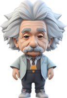 albert einstein personaggio ai generativo png