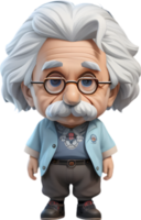 Albert Einstein personnage ai génératif png