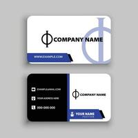 Business Card Design Template vector