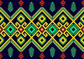 tela patrones creado desde sin costura geométrico formas en hermosa colores diseño para fondo,carpat,fondo de pantalla,ropa,batik,vactor, ilustración, bordado estilo. vector