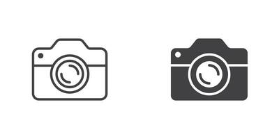 Camera icon in flat style. Photography vector illustration on isolated background. Photo sign business concept.