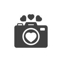 Camera icon in flat style. Photography vector illustration on isolated background. Photo sign business concept.