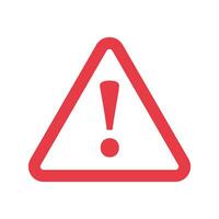 Attention sign with exclamation mark icon in flat style. Error vector illustration on isolated background. Caution sign business concept.