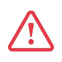 Attention sign with exclamation mark icon in flat style. Error vector illustration on isolated background. Caution sign business concept.