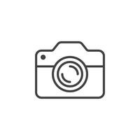 Camera icon in flat style. Photography vector illustration on isolated background. Photo sign business concept.