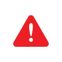 Attention sign with exclamation mark icon in flat style. Error vector illustration on isolated background. Caution sign business concept.