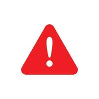 Attention sign with exclamation mark icon in flat style. Error vector illustration on isolated background. Caution sign business concept.