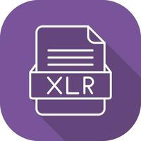 XLR File Format Vector Icon