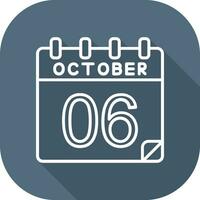 6 October Vector Icon