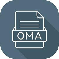 OMA File Format Vector Icon