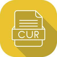 CUR File Format Vector Icon