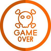 Game Over Vector Icon Design