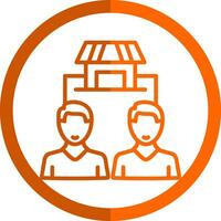 Market Segmentation Vector Icon Design