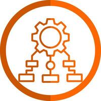 Process Mapping Vector Icon Design