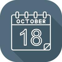 18 October Vector Icon