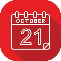 21 October Vector Icon