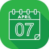 7 April Vector Icon