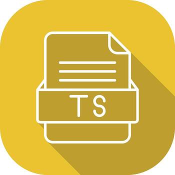 TS File Format Vector Icon