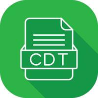 CDT File Format Vector Icon